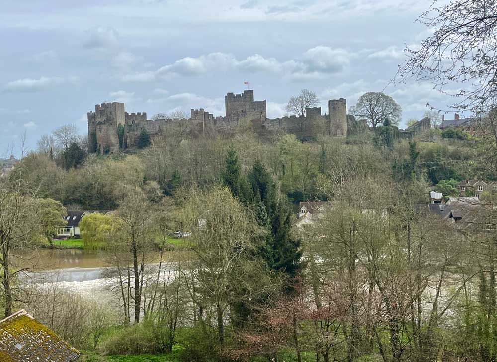 Walking holidays include itineraries to Ludlow castle from historic accommodation