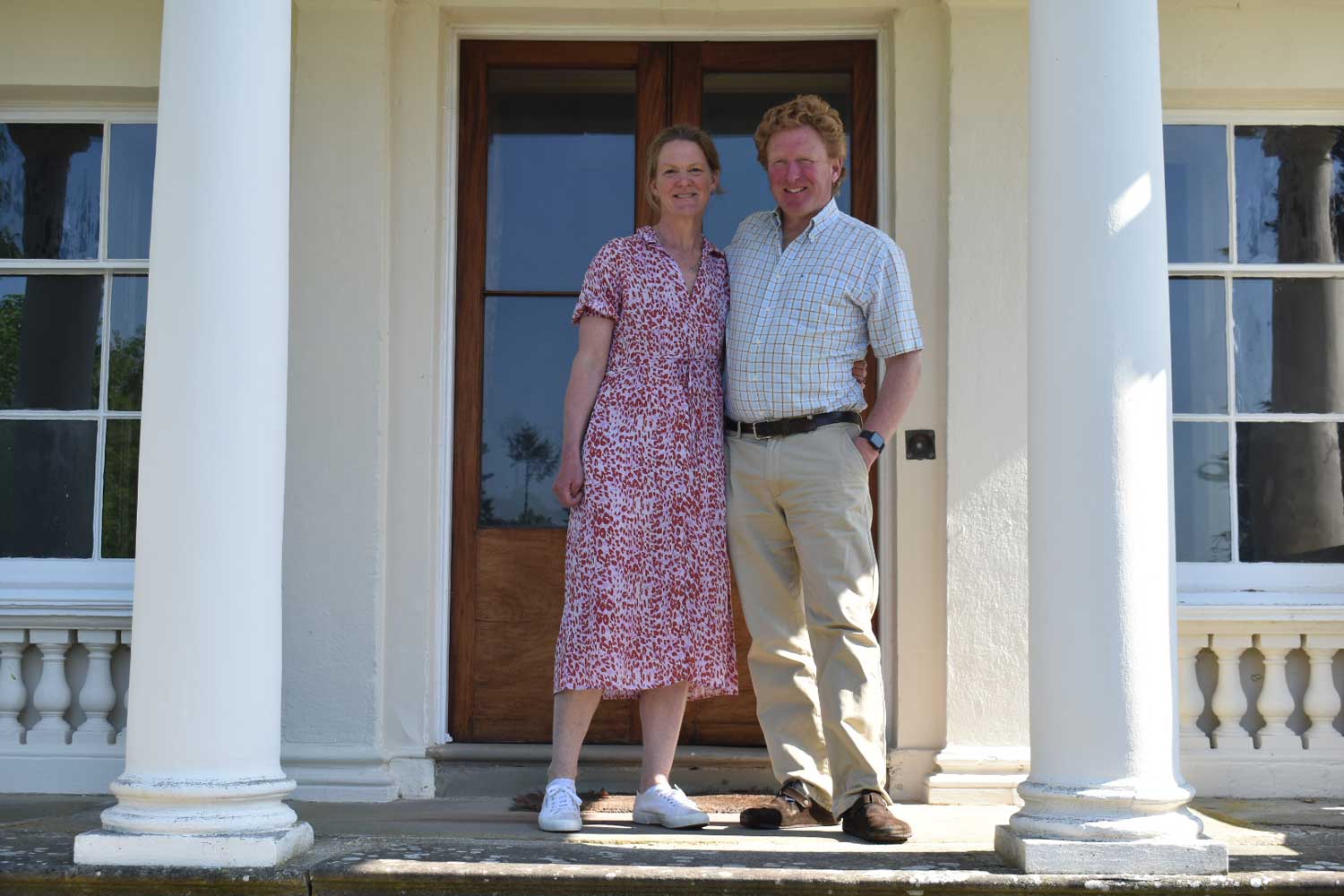 Hugo and Arabella Salwey offer walking holidays from their historic home The Salway Lodge